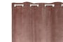 DKD Home Decor Velvet23 Cortina Rosa Palo 260 x 260 x 140 cm Terciopelo Polyester 8 Anillas