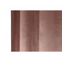 DKD Home Decor Cortina de Terciopelo Rosa Palo 140x260 cm con 8 Anillas