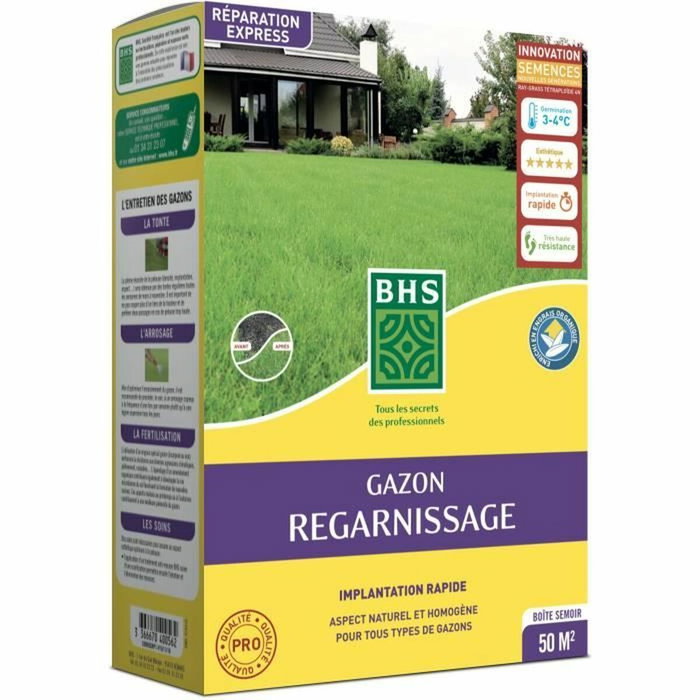 BHS Reposición de suelo seco para césped - 1 kg BHS Reposición de suelo seco para césped - 1 kg