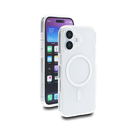DeLOCK Funda para iPhone 17 compatible con MagSafe, Transparente-Blanco DeLOCK Funda para iPhone 17 compatible con MagSafe, Transparente-Blanco