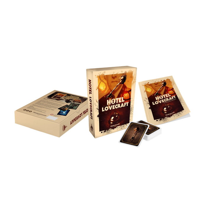 Shadowlands Ediciones Hotel Lovecraft Juego de Mesa | Juego de Tablero Cooperativo/Competitivo | Referencia JDM001 | Idioma Español | 1 a 5 Jugadores | 60-180 Minutos | +14 Años
