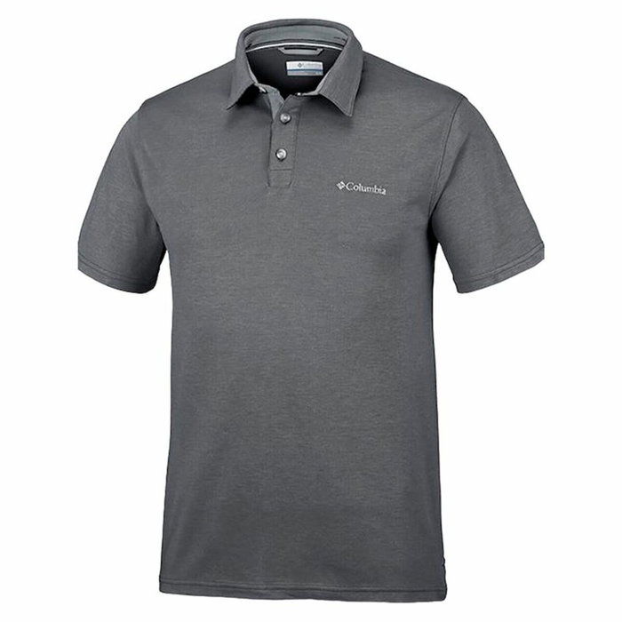 Polo de Manga Corta Hombre Columbia Nelson Point™ Gris oscuro 5XL Polo de Manga Corta Hombre Columbia Nelson Point™ Gris oscuro 5XL