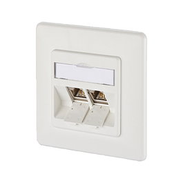 METZ CONNECT BTR E-DAT Modul, 2 Ports RJ-45, Categoría 6 Clase E, Blanco - 1309121002-E