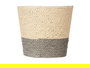 Ibergarden Macetero de Cuerda 16x14 cm, Color Gris y Natural, Maceta Decorativa para Interior o Exterior (Set de 24)