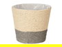 Ibergarden Macetero de Cuerda 16x14 cm, Color Gris y Natural, Maceta Decorativa para Interior o Exterior (Set de 24)