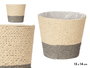 Ibergarden Macetero de Cuerda 16x14 cm, Color Gris y Natural, Maceta Decorativa para Interior o Exterior (Set de 24)