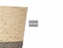 Ibergarden Macetero de Cuerda 16x14 cm, Color Gris y Natural, Maceta Decorativa para Interior o Exterior (Set de 24)