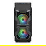 Sharkoon VG7-W RGB Caja de PC Midi Tower ATX Negro con Iluminación RGB para Placas Base ATX, Micro ATX, Mini-ATX