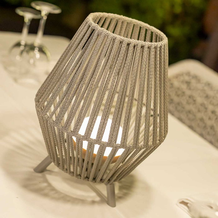 New Garden Conta 30 Lámpara de mesa recargable taupe grey