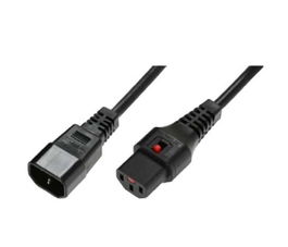 NEXT UPS Systems Cable de Alimentación IEC-LOCK IEC-C14(M) a IEC-C13(F) 2M