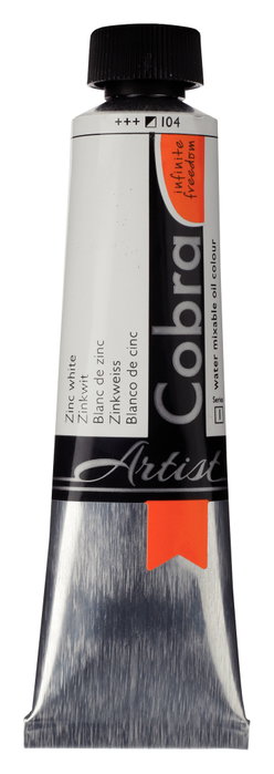 Cobra Cobra Artist Color Al Óleo Miscible Con Agua Blanco de Cinc 40 ml Cobra Cobra Artist Color Al Óleo Miscible Con Agua Blanco de Cinc 40 ml