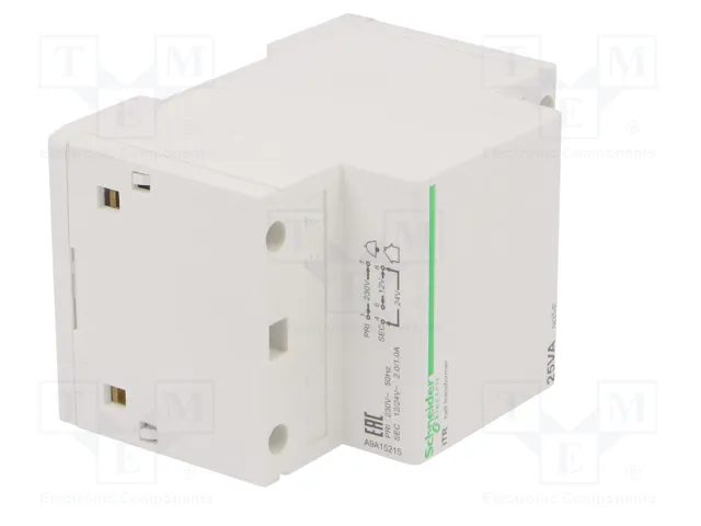 SCHNEIDER ELECTRIC Transformador de red ACTI9 25VA 230VAC 12V/24V para raíl DIN