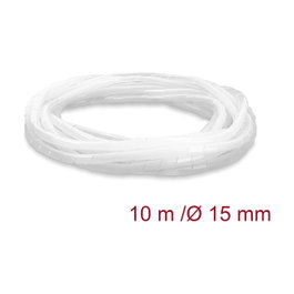 DeLOCK Manguera espiral transparente 15 mm 10 m