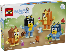 LEGO Familia de Bluey para Construir 11217 - Figuras de Bluey, Bingo, Mamá y Papá