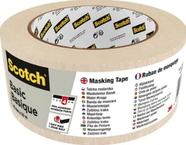 Scotch Cinta de Enmascarar para Pintor 7100334410 - Rollo de 48mm x 50m