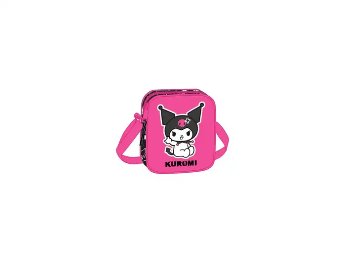 Safta Bolsito Bandolera Kuromi 16x18x4 cm Safta Bolsito Bandolera Kuromi 16x18x4 cm