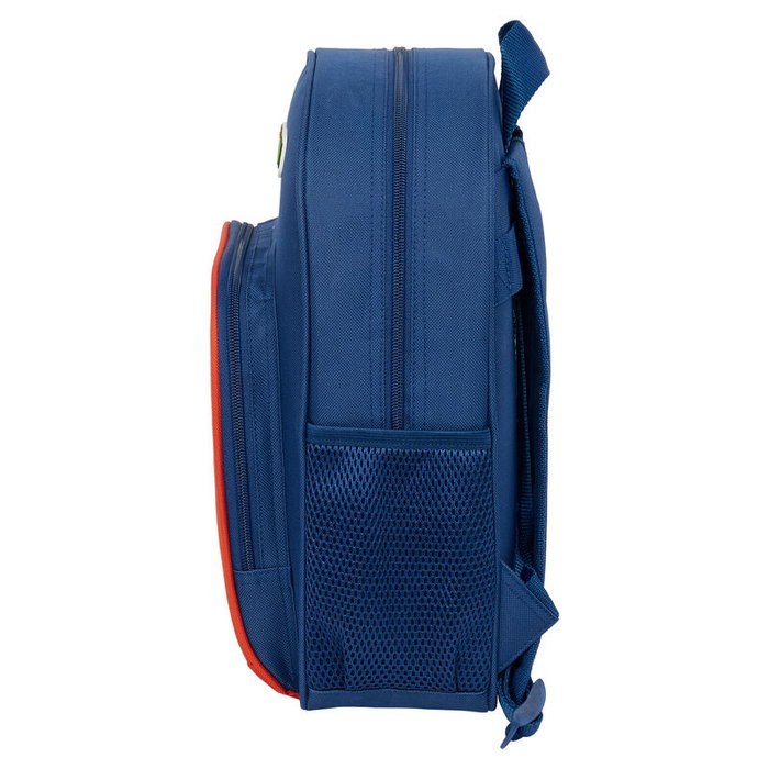 SAFTA Mochila Super Mario Bros Mamma Mia 34cm Adaptable Carrito Portabotellas Bolsillos