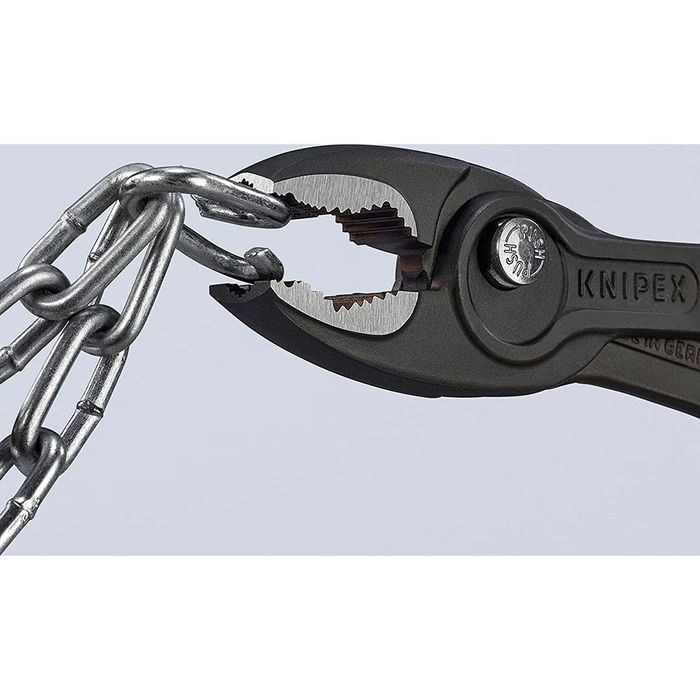 Knipex Alicates de Agarre Frontal Ajustable 8201200 200 mm - Agarre Frontal y Lateral para Piezas Desgastadas
