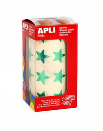 APLI Gomets Metalizados Estrella Grande Verde 1.416 uds.