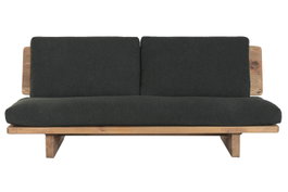DKD Home Decor Sofá de Madera Reciclada y Pino Envejecido