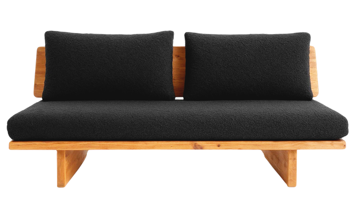 DKD Home Decor Sofá de Madera Reciclada y Pino Envejecido