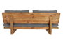 DKD Home Decor Sofá de Madera Reciclada y Pino Envejecido