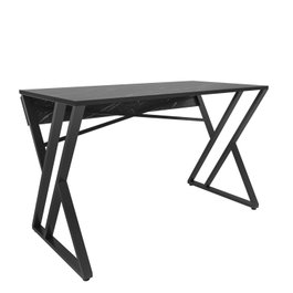 Hanah Home Mesa de Estudio Moderna Negra 120x60x75 cm Tablero Partículas Melamina