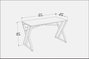 Hanah Home Mesa de Estudio Moderna Negra 120x60x75 cm Tablero Partículas Melamina