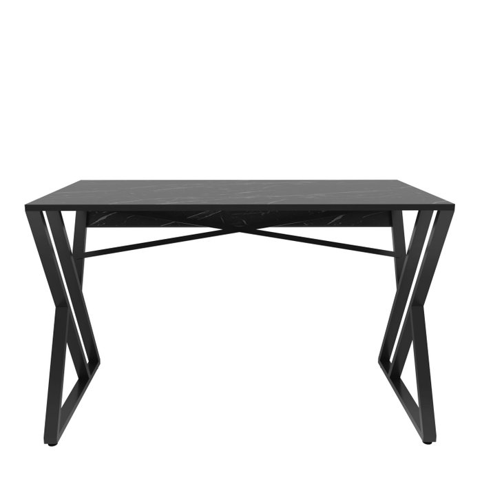 Hanah Home Mesa de Estudio Moderna Negra 120x60x75 cm Tablero Partículas Melamina