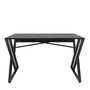 Hanah Home Mesa de Estudio Moderna Negra 120x60x75 cm Tablero Partículas Melamina