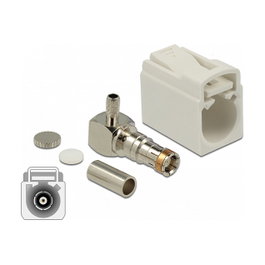 DeLOCK 89714 Conector coaxial FAKRA B 90°