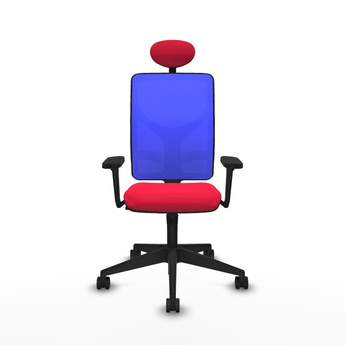 PIQUERAS Y CRESPO Silla de oficina Motilla con mecanismo Sincro, Rojo y Azul PIQUERAS Y CRESPO Silla de oficina Motilla con mecanismo Sincro, Rojo y Azul