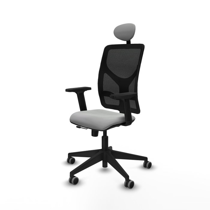 PIQUERAS Y CRESPO Silla de oficina Motilla con mecanismo Sincro/Traslack, Gris claro y Negro PIQUERAS Y CRESPO Silla de oficina Motilla con mecanismo Sincro/Traslack, Gris claro y Negro