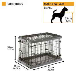 Ferplast Jaula Perro Superior 75 77 x 51 x h 55 cm