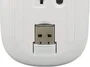 Generico Ratón inalámbrico recargable 2 en 1 Bluetooth + USB 2.4GHz 1600 DPI blanco