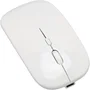 Generico Ratón inalámbrico recargable 2 en 1 Bluetooth + USB 2.4GHz 1600 DPI blanco