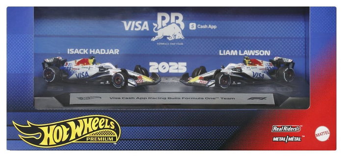 Mattel Hot Wheels Premium Pack de 2 Vehículos Die-Cast 1:64 Team Visa Cash App Racing Bulls Mattel Hot Wheels Premium Pack de 2 Vehículos Die-Cast 1:64 Team Visa Cash App Racing Bulls