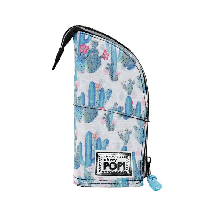 Oh My Pop Estuche Portatodo Vertical Cactus Verde