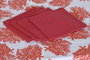 DKD Home Decor Mantel Atlantico Coral 22 Azul Fucsia 150 x 150 x 0.5 cm Set 5 Piezas