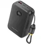 Vention Power Bank 20000mAh FKBB0-C - 22.5W Fast Charging - Color Negro - Con Cable USB-C Desmontable y Hebilla Giratoria de 45° para Conexión Segura