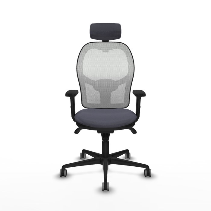 PIQUERAS Y CRESPO Silla de oficina Jorquera Gris y Blanca