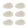 Summa Danza Plato Llano Abstract Marfil (Set de 6) de 17x10 cm