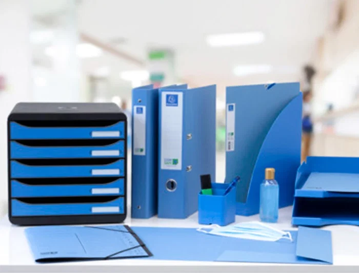 Exacompta Subcarpeta Clean'Safe Pocket Horizontal Antimicrobiana Din A4, 400g, Azul, Paquete de 5 Unidades Exacompta Subcarpeta Clean'Safe Pocket Horizontal Antimicrobiana Din A4, 400g, Azul, Paquete de 5 Unidades