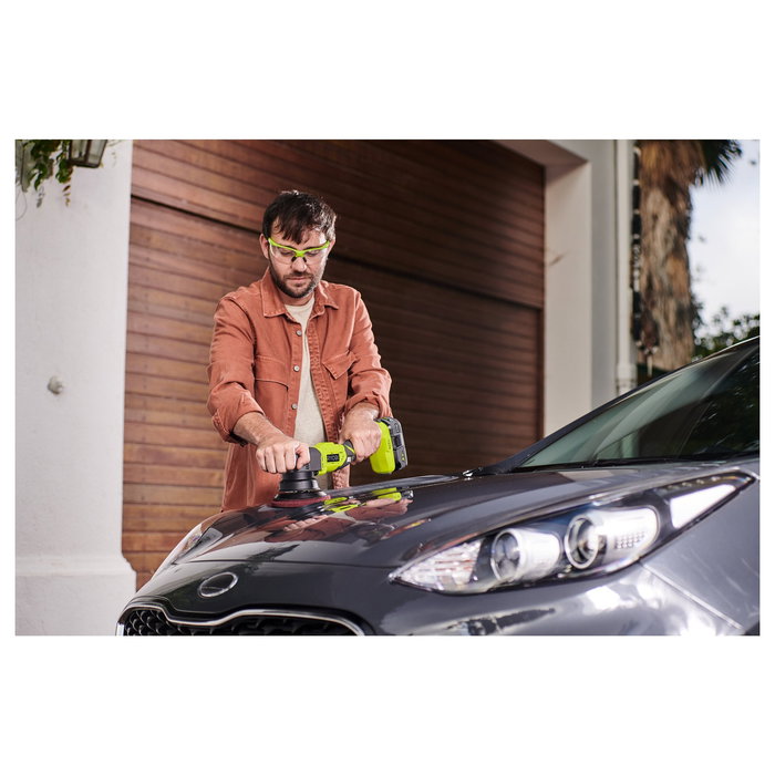Ryobi R18P-0 Pulidora a Batería para Coche, 7500 RPM, 12.5 cm