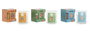DKD Home Decor Vela Multicolor 8 x 8 x 8 cm (6 Unidades)