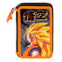 KARACTERMANIA Plumier Warrior Dragon Ball Z con 3 Compartimentos, Estuche Escolar Completo con 18 Lápices de Colores y 18 Rotuladores