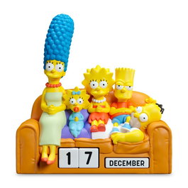 ERIK Calendario Perpetuo 3D Los Simpsons Resina Pintado a mano Decoración Regalo
