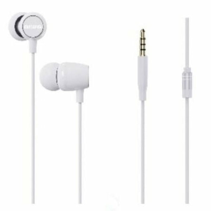 Aiwa ESTM-20WT Auriculares Intrauditivos con Micrófono, Blancos Aiwa ESTM-20WT Auriculares Intrauditivos con Micrófono, Blancos