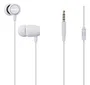 Aiwa Auriculares Intrauditivos ESTM-20WT con Micrófono, Cable Jack 3.5 mm, Sonido de Alta Calidad, Blancos - Incluye 3 Pares de Almohadillas de Silicona (S, M, L)