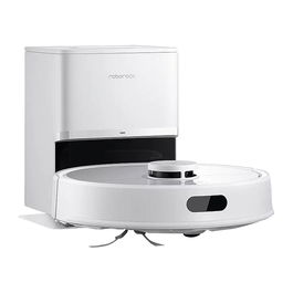 Roborock Q7 Aspirador Robot con Estación de Autovaciado, Fregado, WiFi, 8000Pa Succión, Blanco - Incluye Estación de Carga